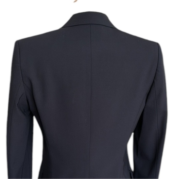HUGO BOSS Juicy Wool Blazer Navy Blue One Button Tailored Career Wear Size 6 - Picture 8 of 16